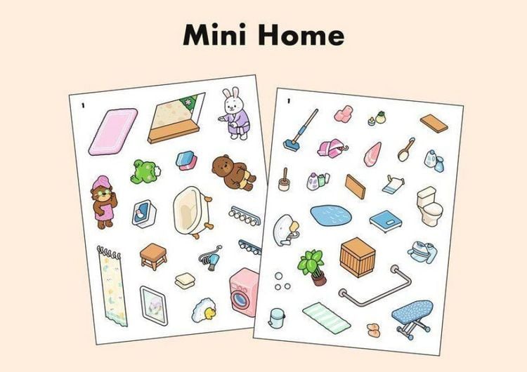 Produktbild: Sweet & Cosy Stickerbuch: Mini Home
