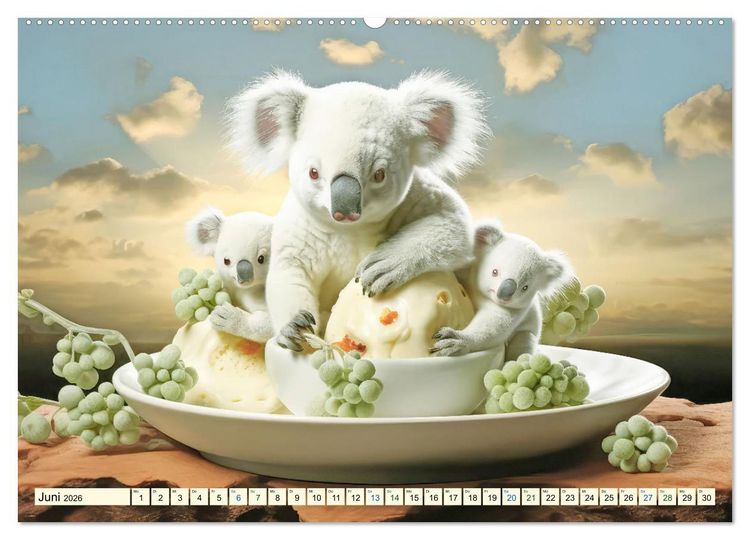 Produktbild: Die Desserttafel ist gedeckt - Humorbilder (Wandkalender 2026 DIN A2 quer), CALVENDO Monatskalender