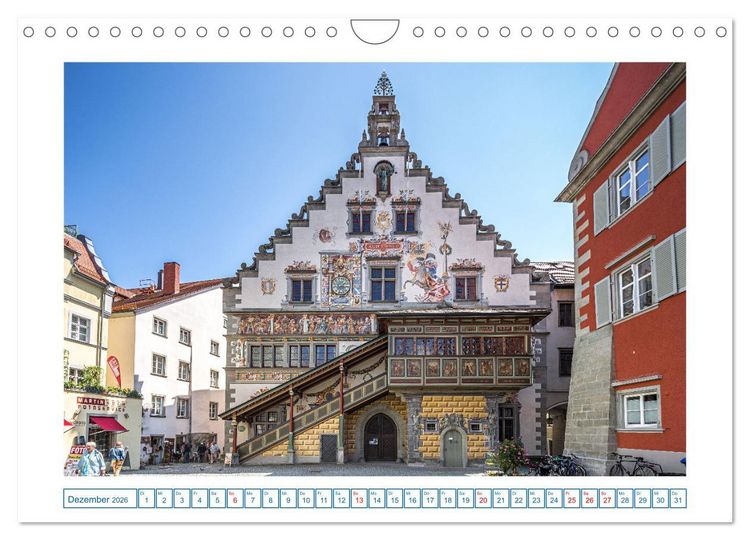 Produktbild: Insel Lindau - Bayerische Perle im Bodensee (Wandkalender 2026 DIN A4 quer), CALVENDO Monatskalender
