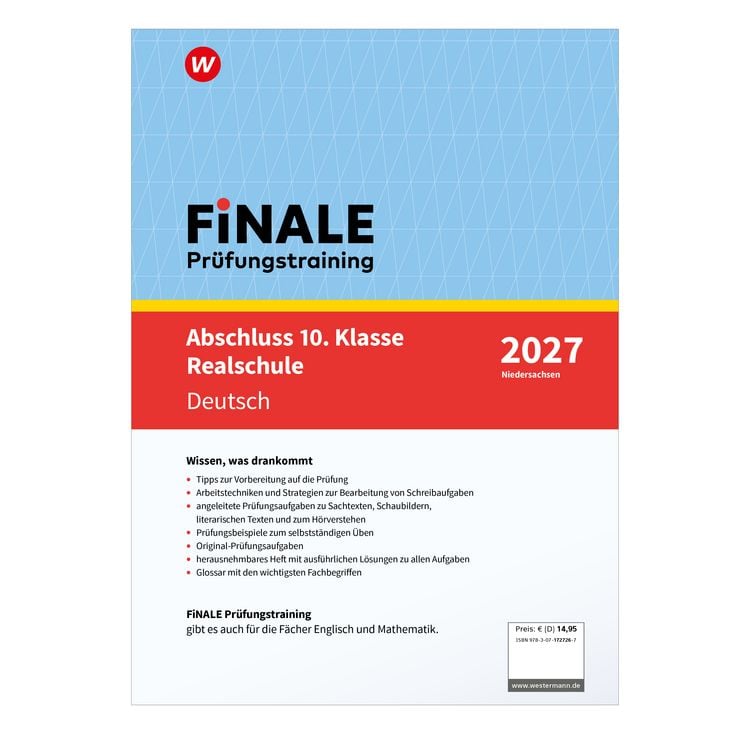 Produktbild: FiNALE Pr&uuml;fungstraining Abschluss 10. Klasse Realschule Niedersachsen
