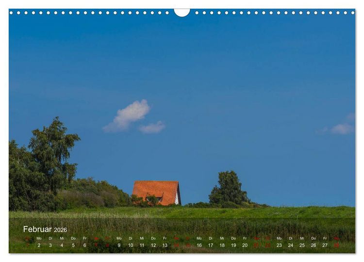 Produktbild: Insel Hiddensee - Wildromantisch unber&uuml;hrt (Wandkalender 2026 DIN A3 quer), CALVENDO Monatskalender