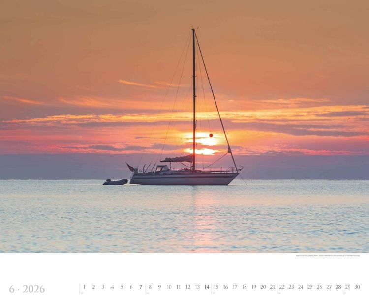Produktbild: Deutsche Küsten 2026 - Bildkalender XXL 60x50 cm - hochwertiger Wandkalender im Querformat - Landschaftskalender - Wandplaner