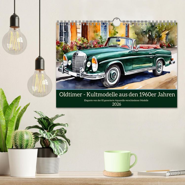 Produktbild: Oldtimer - Kultmodelle aus den 1960er Jahren (Wandkalender 2026 DIN A4 quer), CALVENDO Monatskalender