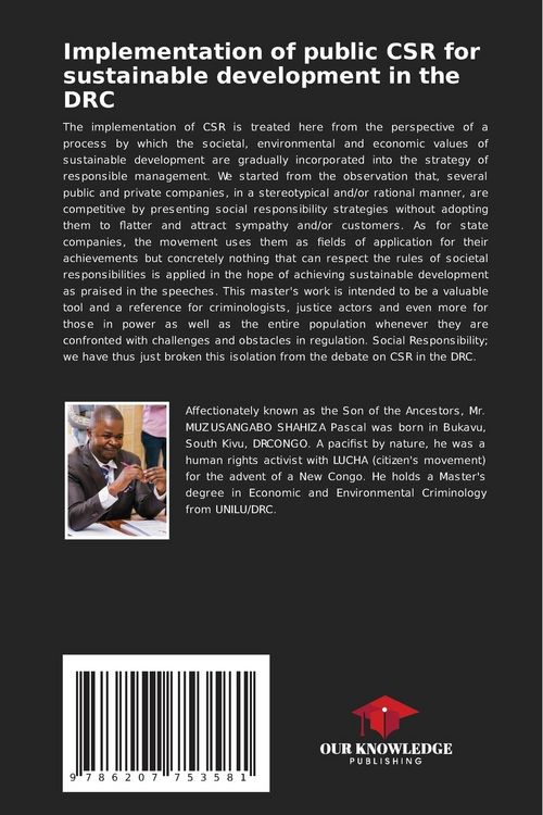 Produktbild: Implementation of public CSR for sustainable development in the DRC