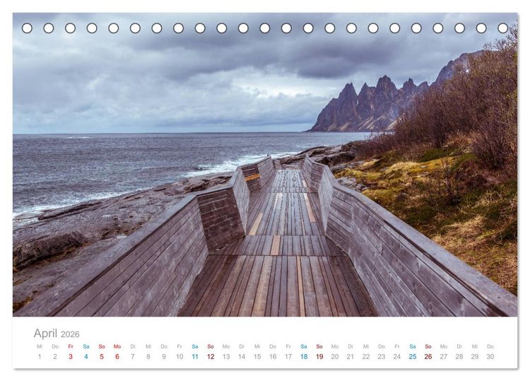 Produktbild: Norwegen - der hohe Norden (Tischkalender 2026 DIN A5 quer), CALVENDO Monatskalender