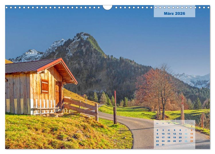 Produktbild: ALLG&Auml;U, im Wandel der Jahreszeiten. (Wandkalender 2026 DIN A3 quer), CALVENDO Monatskalender