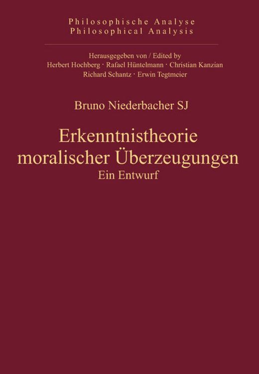 Produktbild: Erkenntnistheorie moralischer &Uuml;berzeugungen