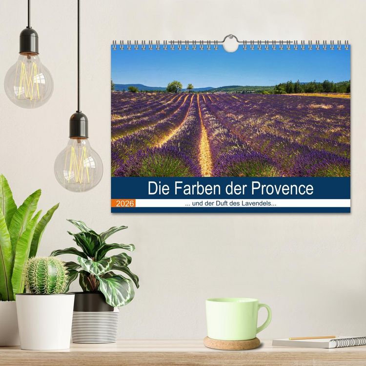 Produktbild: Die Farben der Provence... und der Duft des Lavendels... (Wandkalender 2026 DIN A4 quer), CALVENDO Monatskalender