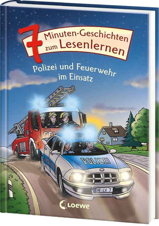 Produktbild: 7-Minuten-Geschichten zum Lesenlernen - Polizei und Feuerwehr im Einsatz