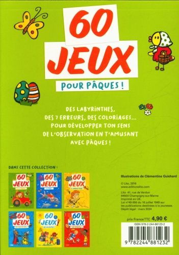 Produktbild: 60 jeux : pour P&acirc;ques ! : d&egrave;s 5 ans