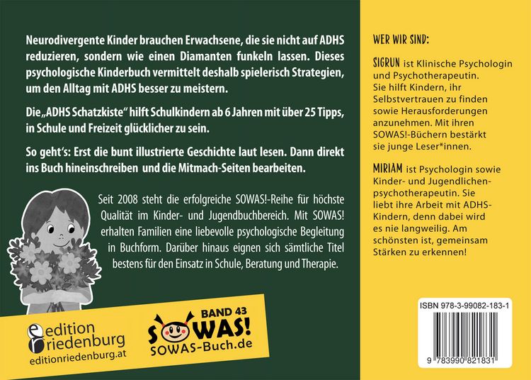 Produktbild: ADHS Schatzkiste - Das Mitmach-Buch f&uuml;r mehr Funkeln in deinem Leben - Mit superguten Tipps f&uuml;r Schulkinder!