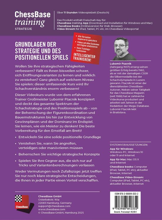 Produktbild: Grundlagen der Strategie und des positionellen Spiels