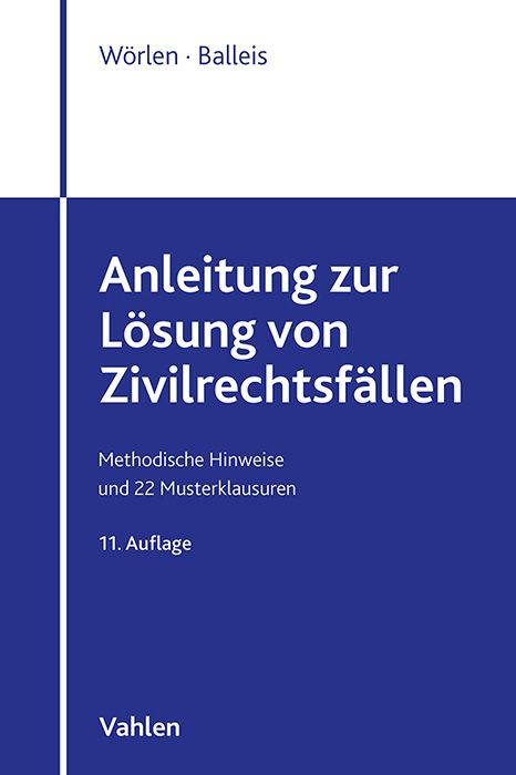 Produktbild: Anleitung zur Lösung von Zivilrechtsfällen
