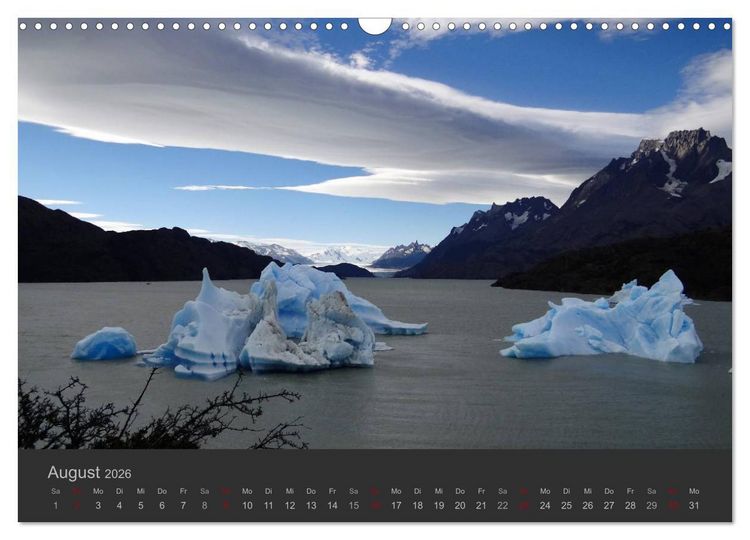 Produktbild: Von Iguaz&uacute; bis Ushuaia - vom Regenwald bis Feuerland (Wandkalender 2026 DIN A3 quer), CALVENDO Monatskalender