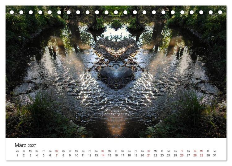 Produktbild: Spiegelwelten - Natur anders sehen (Tischkalender 2027 DIN A5 quer), CALVENDO Monatskalender