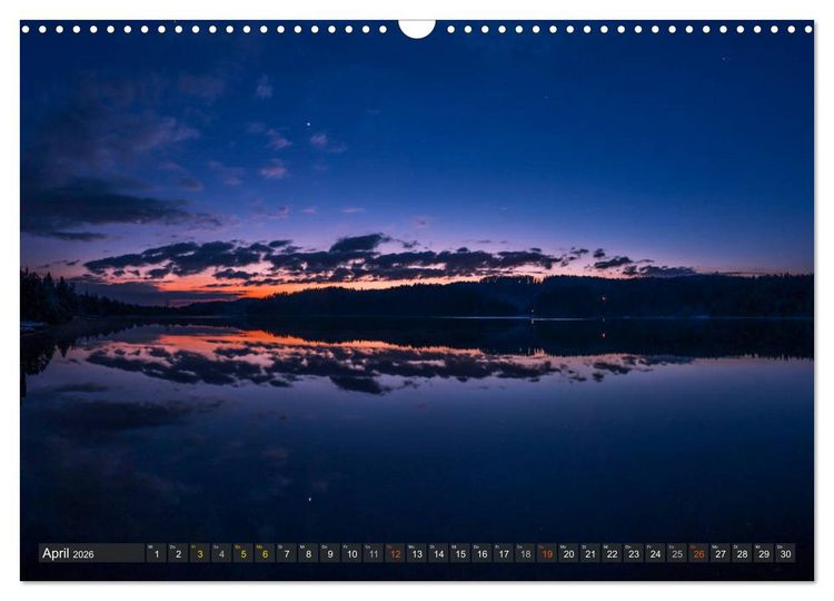 Produktbild: Himmelslichter - Mond und Sterne (Wandkalender 2026 DIN A3 quer), CALVENDO Monatskalender