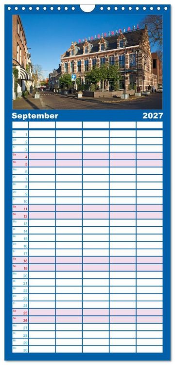 Produktbild: Familienplaner 2027 - ARNHEM mit 5 Spalten (Wandkalender, 21 x 45 cm) CALVENDO