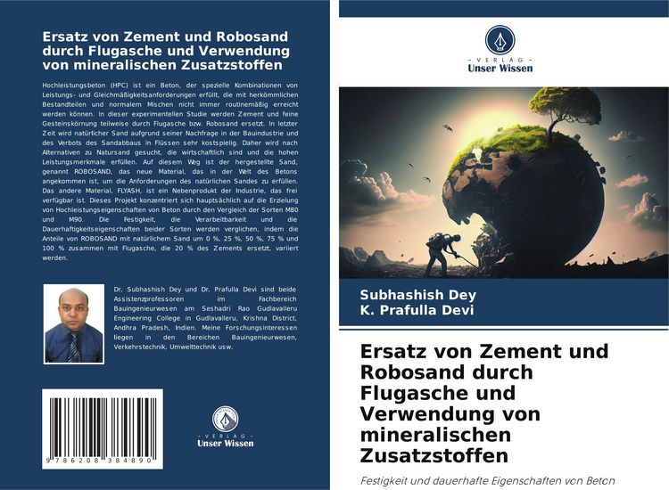 Produktbild: Ersatz von Zement und Robosand durch Flugasche und Verwendung von mineralischen Zusatzstoffen