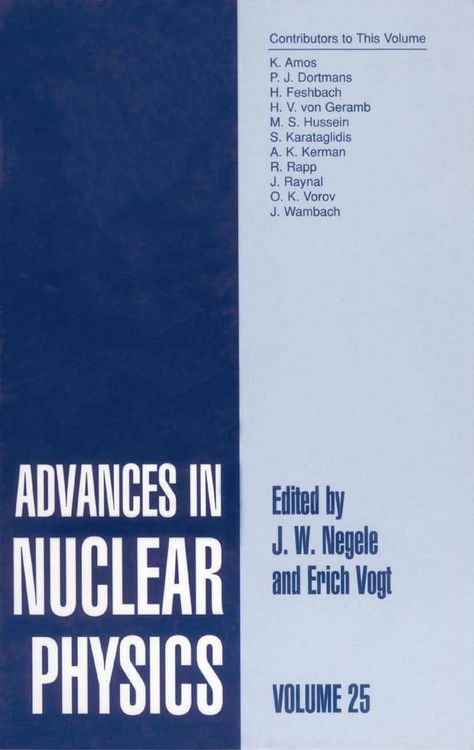 Produktbild: Advances in Nuclear Physics