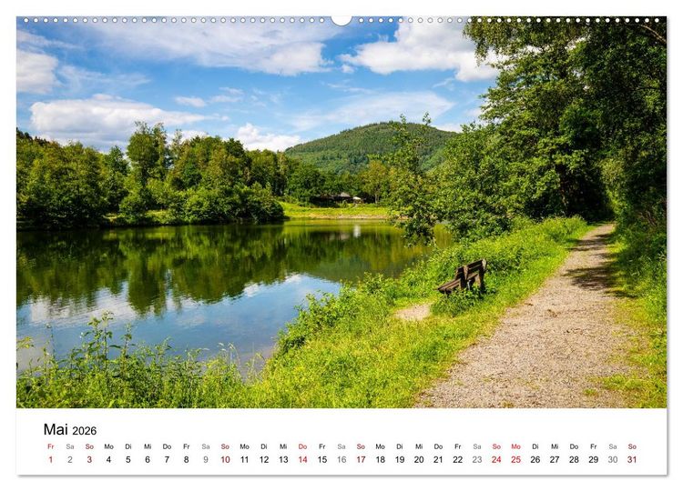 Produktbild: Sauerland - Land der tausend Berge (hochwertiger Premium Wandkalender 2026 DIN A2 quer), Kunstdruck in Hochglanz
