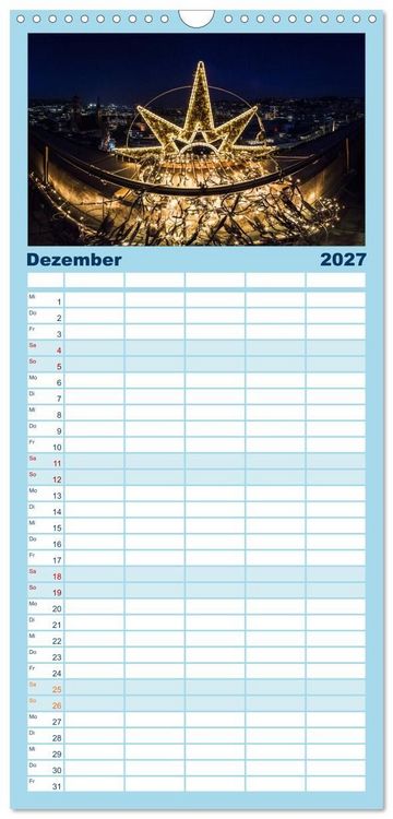 Produktbild: Familienplaner 2027 - STUTTGART 2027 auf den zweiten Blick mit 5 Spalten (Wandkalender, 21 x 45 cm) CALVENDO