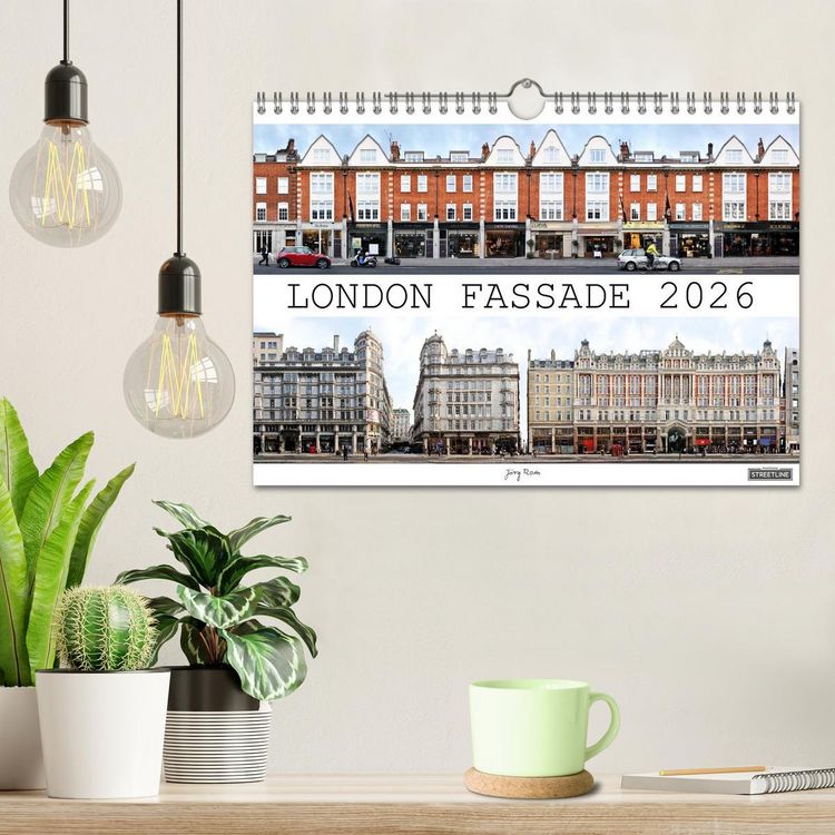 Produktbild: London Fassade 2026 (Wandkalender 2026 DIN A4 quer), CALVENDO Monatskalender