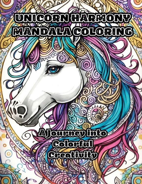 Produktbild: Unicorn Harmony Mandala Coloring