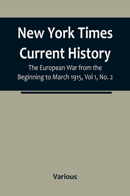 Produktbild: New York Times Current History
