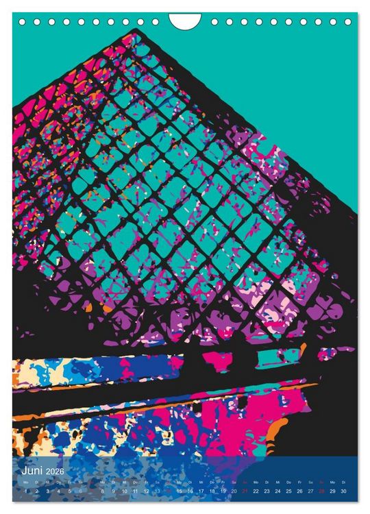 Produktbild: Paris pop-art (Wandkalender 2026 DIN A4 hoch), CALVENDO Monatskalender