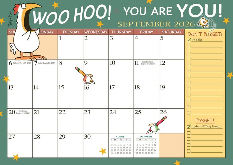 Produktbild: Sandra Boynton's Woo Hoo for You! 2026 Magnetic Cal.