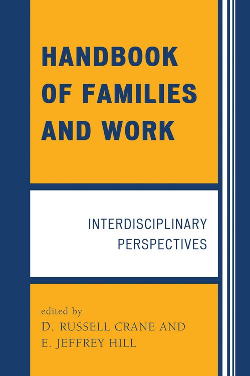 Produktbild: Handbook of Families and Work