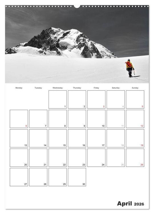 Produktbild: EXPLORING ALPS (High Quality Premium Wall Calendar 2026 DIN A2 portrait),CALVENDO 12 Month Wall Calendar