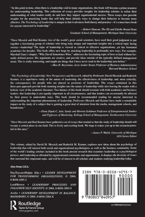 Produktbild: The Psychology of Leadership