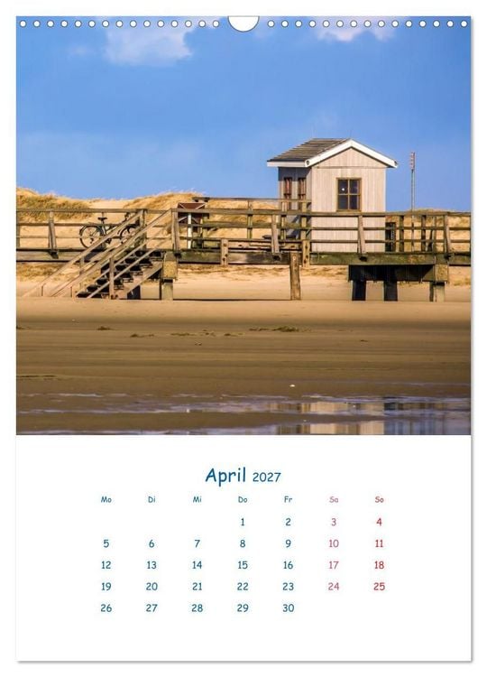Produktbild: K&uuml;stenmomente des Jahres (Wandkalender 2027 DIN A3 hoch), CALVENDO Monatskalender