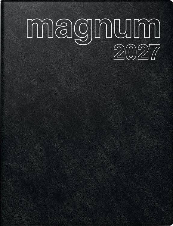Produktbild: rido/id&eacute; 7027042907 Buchkalender Mod. magnum 2027 183&times;240 mm, Kunststoff, schwarz