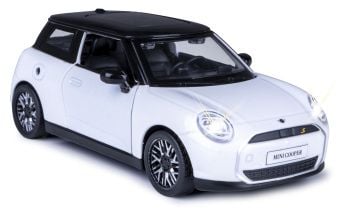 Produktbild: BMW Mini Cooper Diecast 1:28 wei&szlig; inkl. Knopfzellen