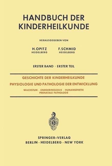 Produktbild: Geschichte der Kinderheilkunde Physiologie und Pathologie der Entwicklung