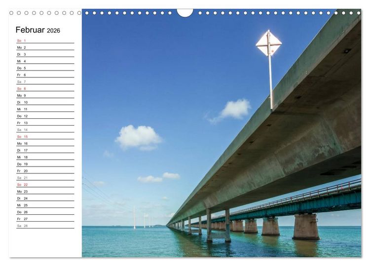 Produktbild: FLORIDA KEYS und KEY WEST Malerische Reiseroute (Wandkalender 2026 DIN A3 quer), CALVENDO Monatskalender