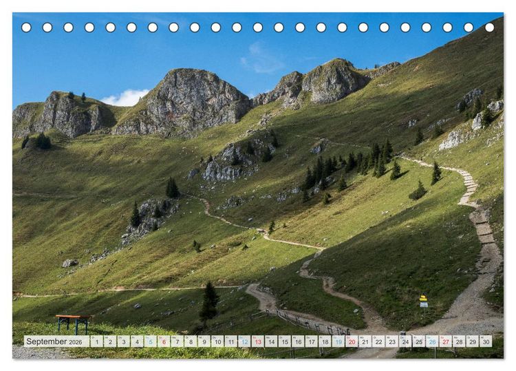 Produktbild: Sehnsuchtsziel Berge - Unterwegs in den Bergwelt rund um M&uuml;nchen (Tischkalender 2026 DIN A5 quer), CALVENDO Monatskalender