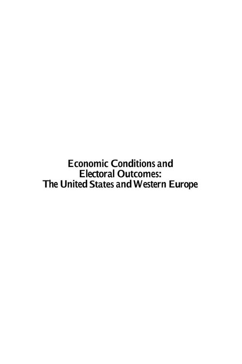 Produktbild: Economic conditions and electoral outcomes