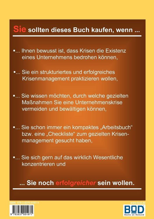 Produktbild: Ja, ich m&ouml;chte Krisen managen &ndash; aber richtig!