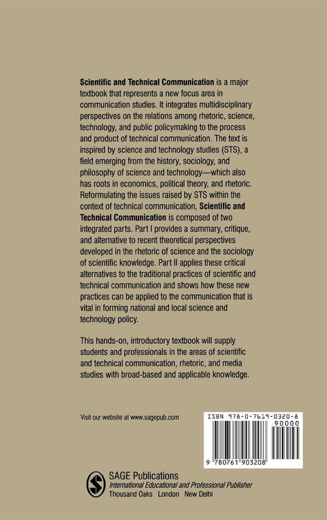 Produktbild: Scientific and Technical Communication