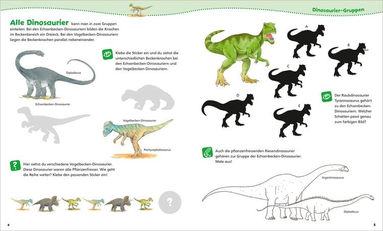 Produktbild: WAS IST WAS Junior Mitmach-Heft Dinosaurier