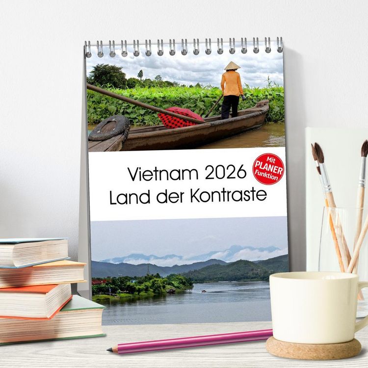 Produktbild: Vietnam 2026 Land der Kontraste (Tischkalender 2026 DIN A5 hoch), CALVENDO Monatskalender