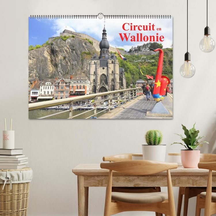 Produktbild: Circuit en Wallonie (Calendrier mural 2026 DIN A2 vertical), CALVENDO calendrier mensuel