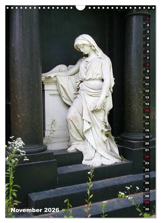 Produktbild: Friedhofsengel in Berlin (Wandkalender 2026 DIN A3 hoch), CALVENDO Monatskalender