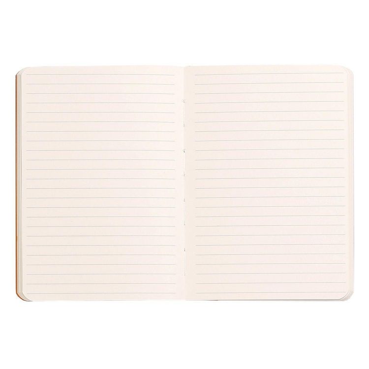 Produktbild: Rhodiarama Notizbuch Softcover A6 72 Blatt liniert taupe 90g, mit Gummizugverschluss