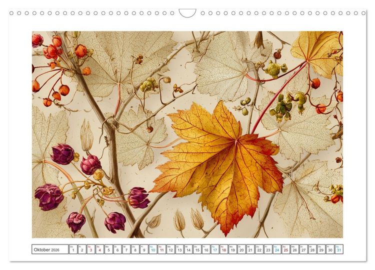 Produktbild: Florale Meisterwerke (Wandkalender 2026 DIN A3 quer), CALVENDO Monatskalender