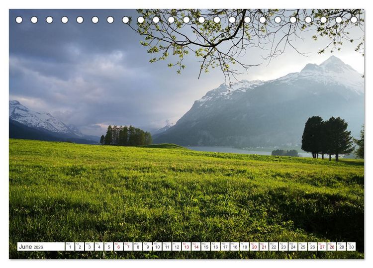 Produktbild: Engadine 2026 - Nature and landscapes (Desk Calendar 2026 DIN A5 landscape), CALVENDO 12 Month DeskCalendar