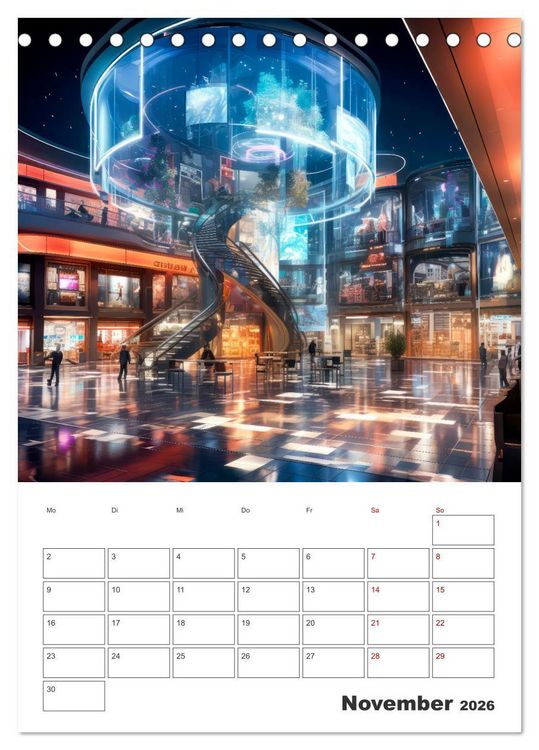 Produktbild: METAVERSE Cooler Terminplaner (Tischkalender 2026 DIN A5 hoch), CALVENDO Monatskalender